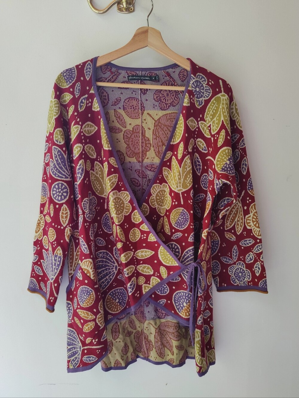 Gudrun Sjoden M Floral Wrap Cardigan
